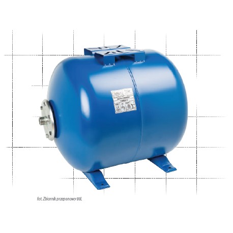 Zbiornik przeponowy poziomy 24L